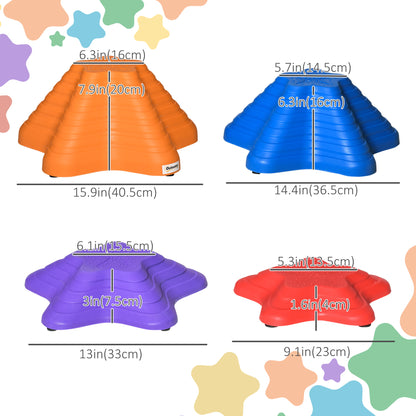 Pierres d'équilibre pour enfants style étoile de mer — 11 pcs