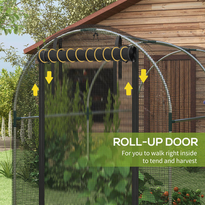 Cage de protection pour cultures avec porte zippée 122 x 244 cm
