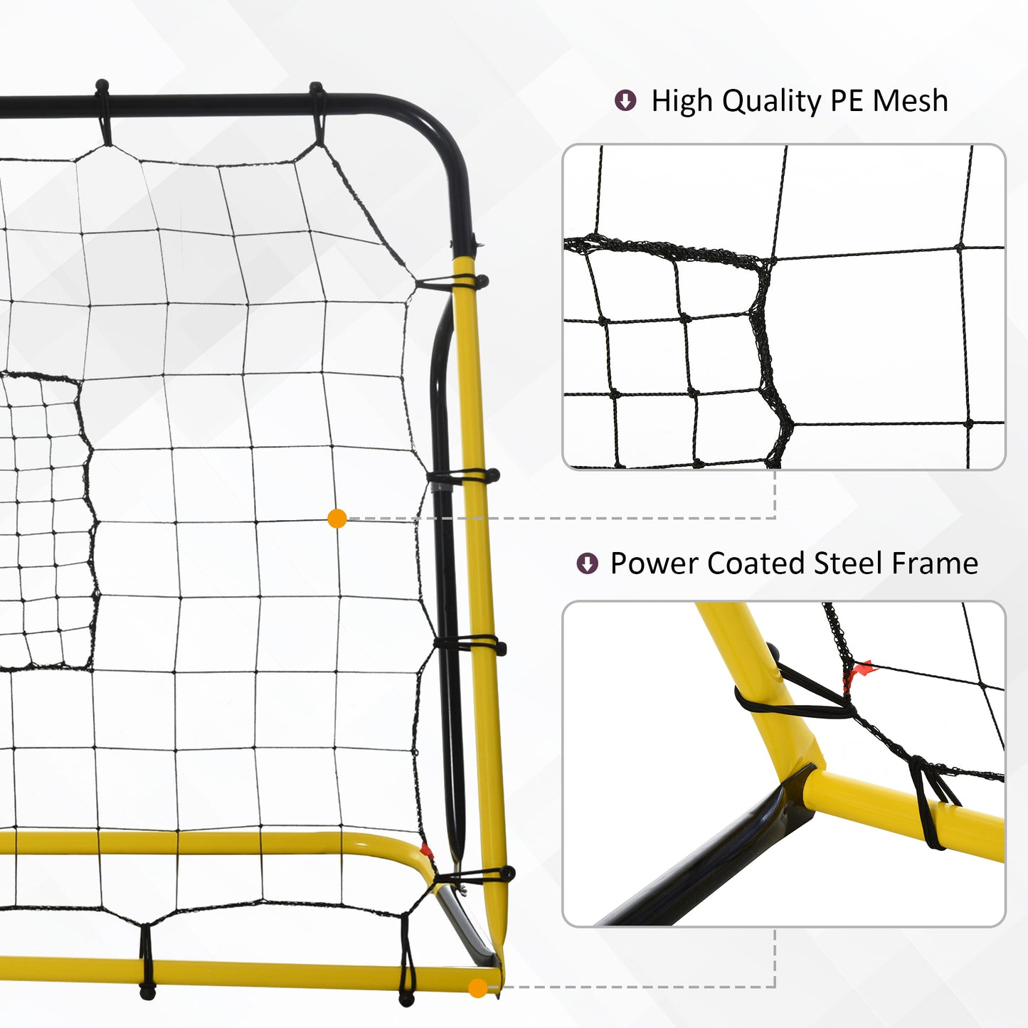 Filet rebondisseur de soccer 5 angles réglables