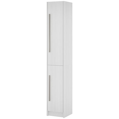 Armoire de salle de bain haute avec tablettes ajustables