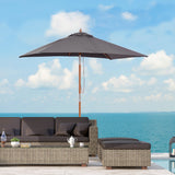 Parasol rectangulaire de patio inclinable 200 x 150 cm