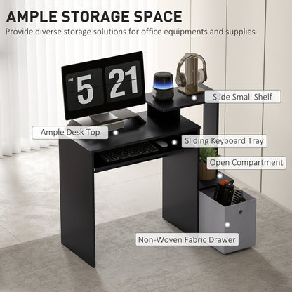 Bureau d'ordinateur avec tiroir et tablette pour clavier