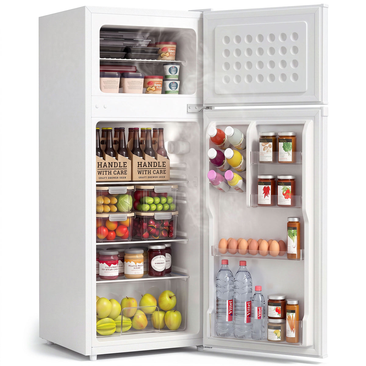 Mini-réfrigérateur compact avec congélateur double zone 218 L