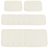 Housses de coussins patio ensemble 14 pièces polyester