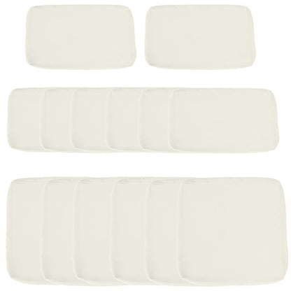 Housses de coussins patio ensemble 14 pièces polyester