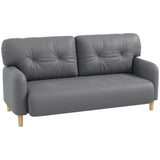 Canapé 2 places moderne en microfibre 148 cm