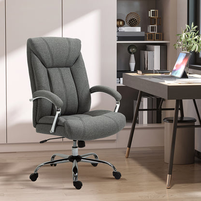 Chaise de bureau ergonomique pivotante dossier haut