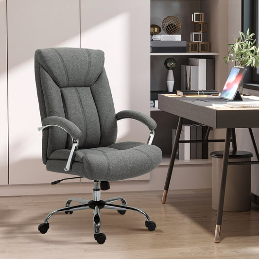 Chaise de bureau ergonomique pivotante dossier haut
