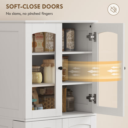 Armoire de cuisine garde-manger avec portes en acrylique