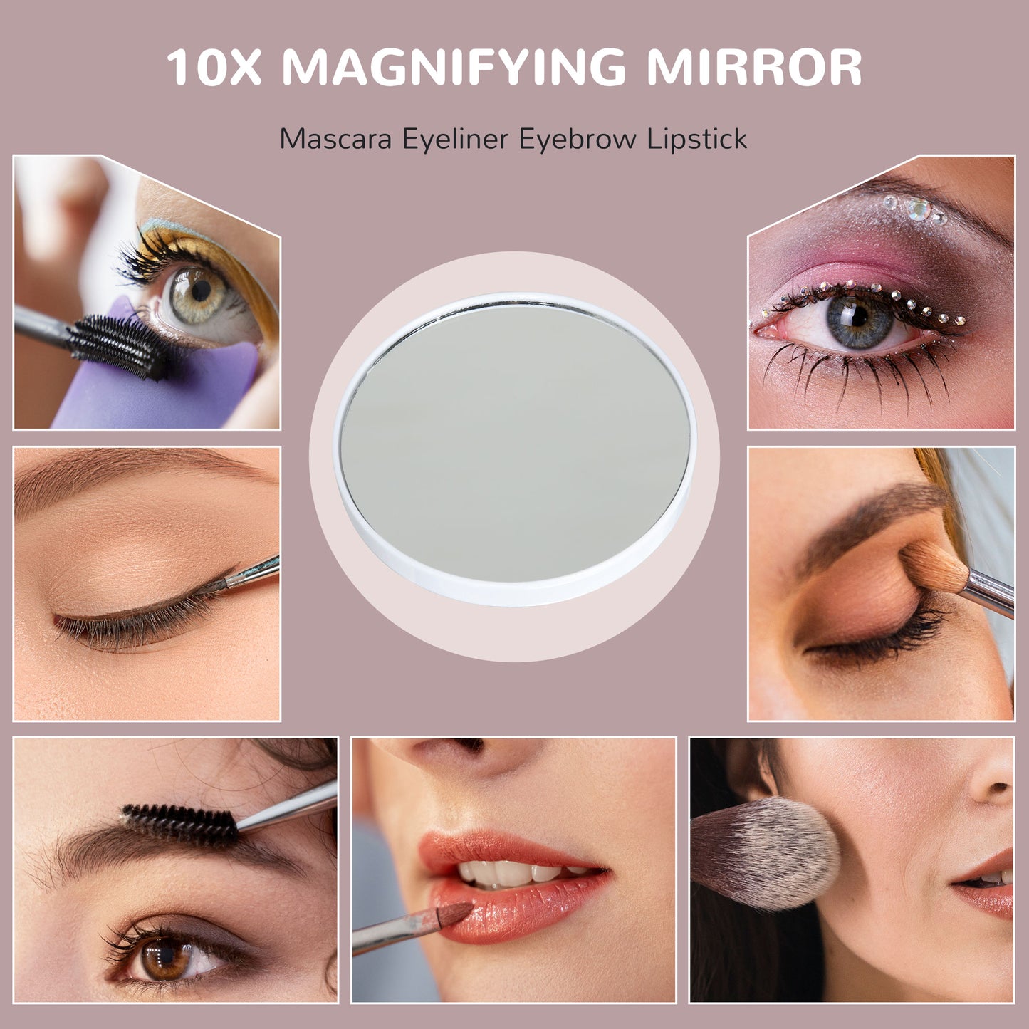 Miroir de maquillage Hollywood DEL 3 modes d'éclairage