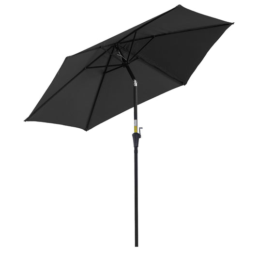 Parasol de patio rond 8.5 pieds avec manivelle