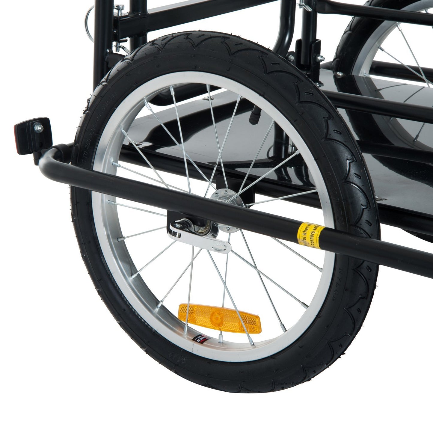 Remorque vélo cargo pliable acier robuste