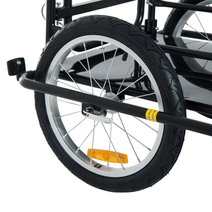 Remorque vélo cargo pliable acier robuste
