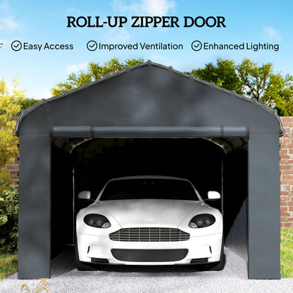 Ensemble de toiles latérales pour carport 3 x 4,6 m