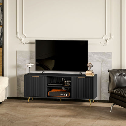 Meuble télé moderne avec rangement 55 pouces