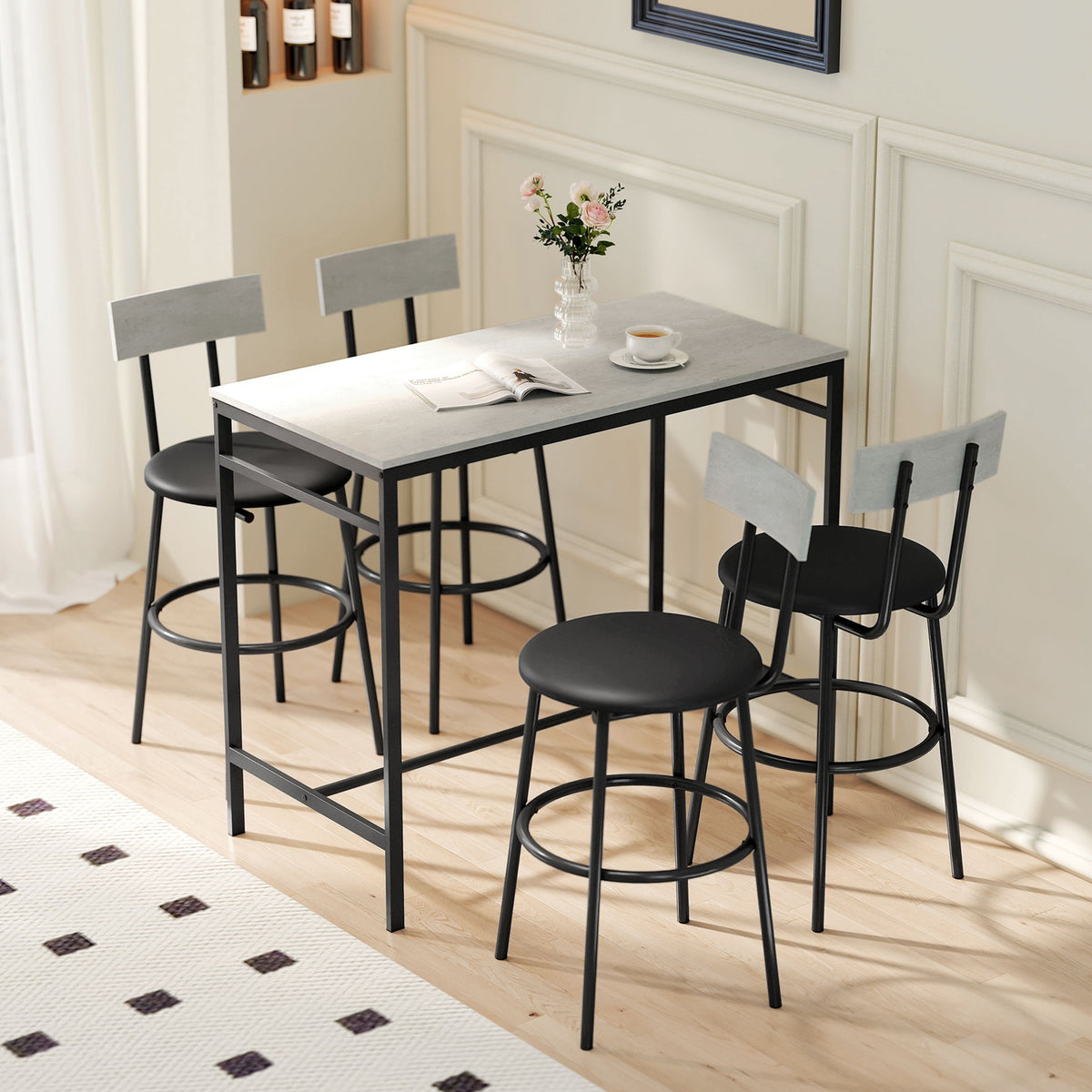 Ensemble de table de bar industriel — Lot de 5
