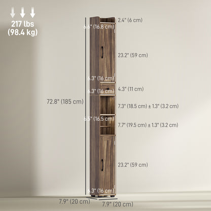 Meuble de salle de bain étroit style champêtre