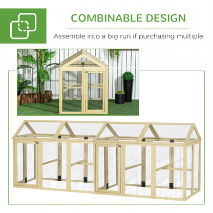 Poulailler extérieur extensible en bois de sapin