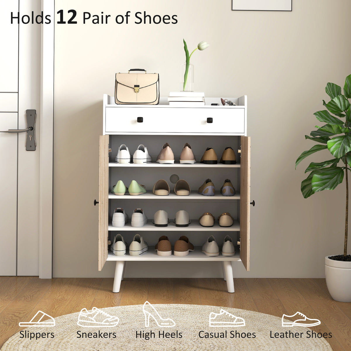 Meuble à chaussures moderne avec tiroir