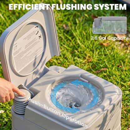 Toilette de camping portable réservoir 10 L