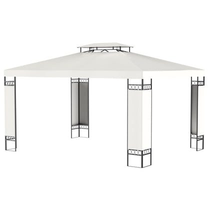 Gazebo extérieur double toit 305 x 396 cm