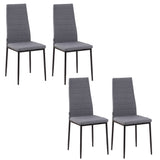 Chaises de salle à manger rembourrées ensemble de 4