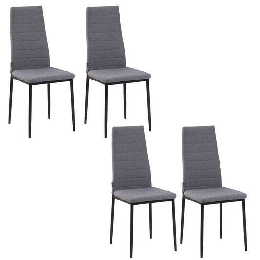Chaises de salle à manger rembourrées ensemble de 4