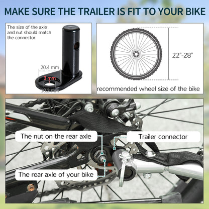 Remorque vélo cargo pliable avec housse amovible
