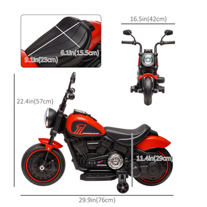 Moto électrique enfant 6V avec roues stabilisatrices