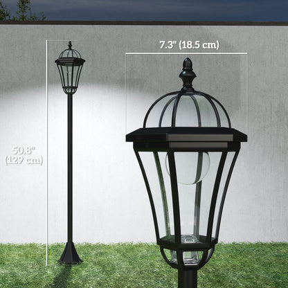 Lampadaires solaires LED de jardin, ensemble de 2