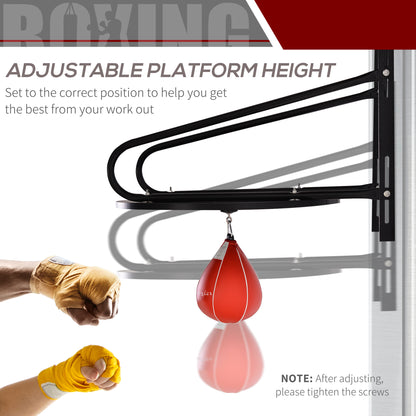 Plateforme de sac de vitesse de boxe murale réglable