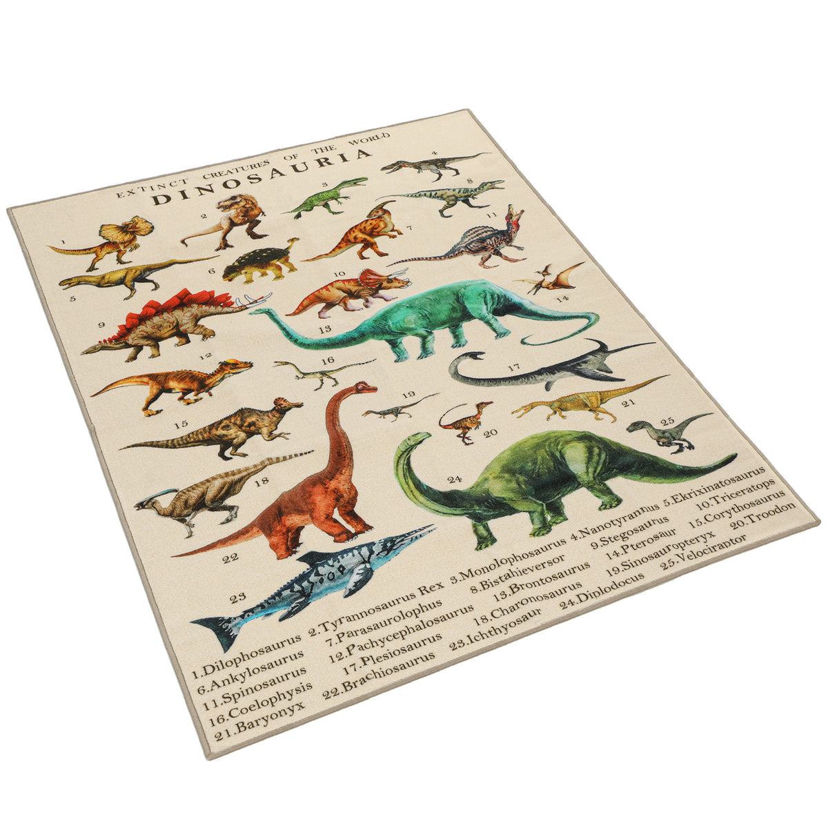 Tapis de jeu pour bébés motif dinosaure