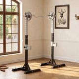 Support à squat ajustable robustesse acier — Lot de 2