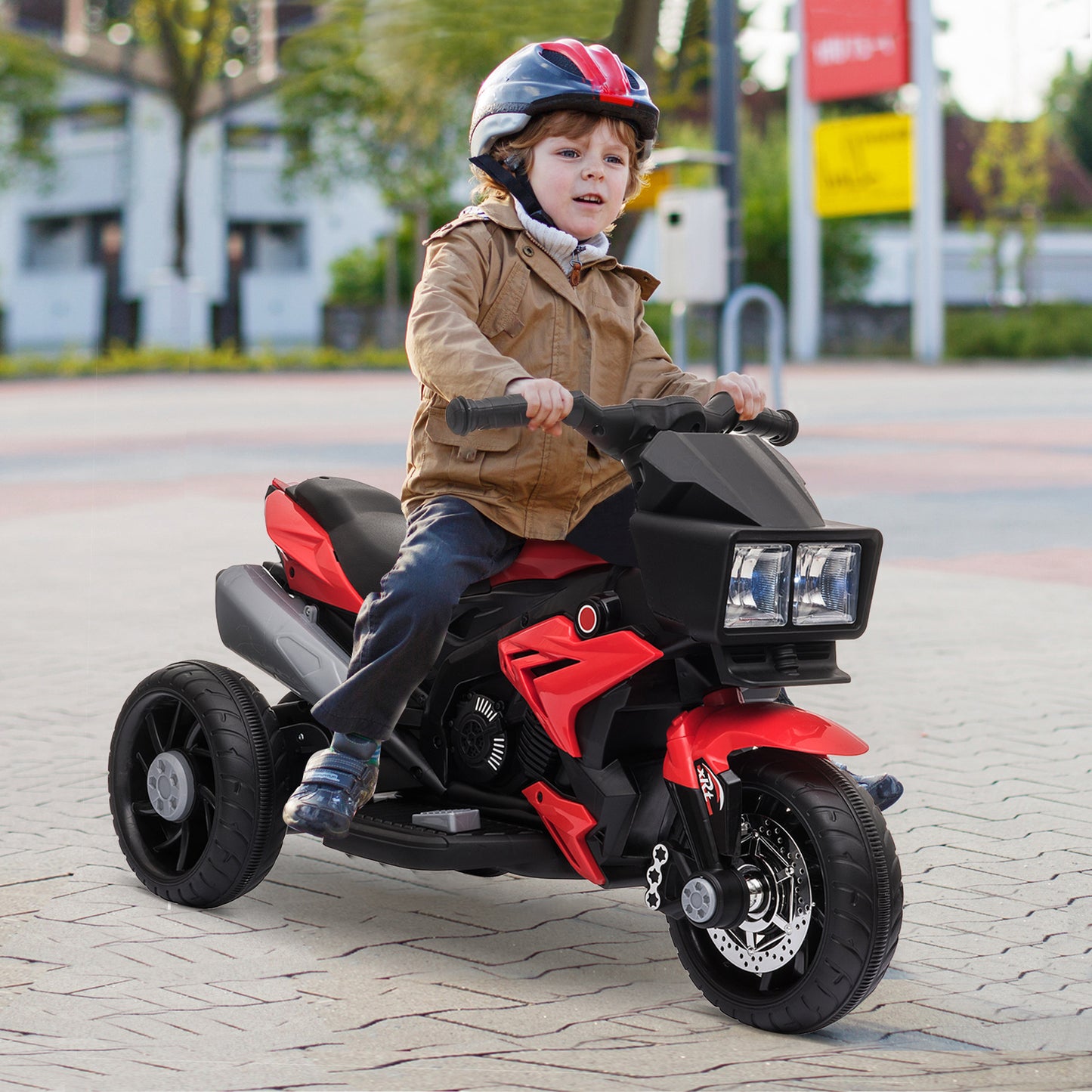 Moto électrique pour enfants 6V avec pédales musique phares