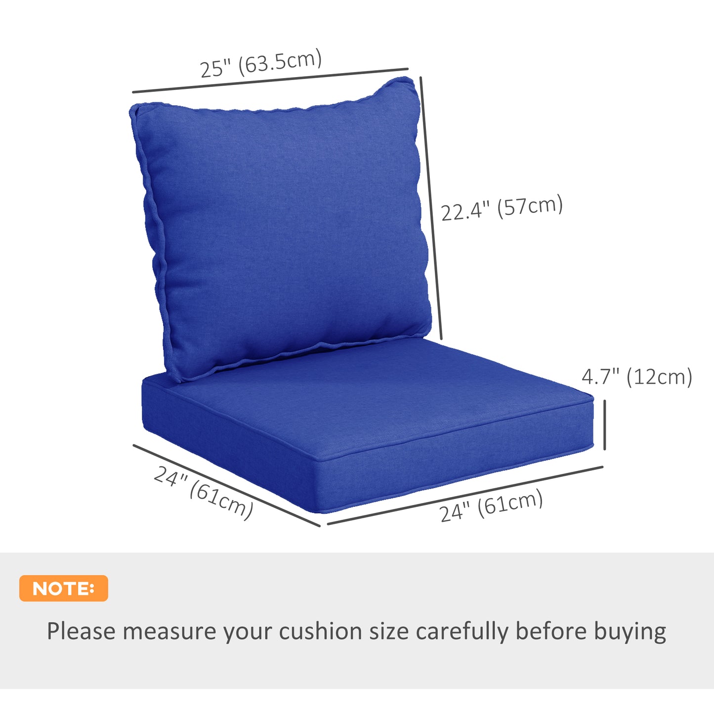 Coussins chaise patio 4 pièces avec dossier