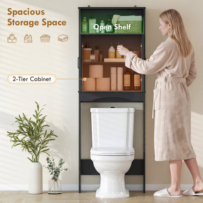 Meuble de rangement autoportant au-dessus des toilettes