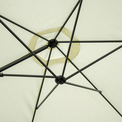 Parasol déporté cantilever 8,5 pieds avec base