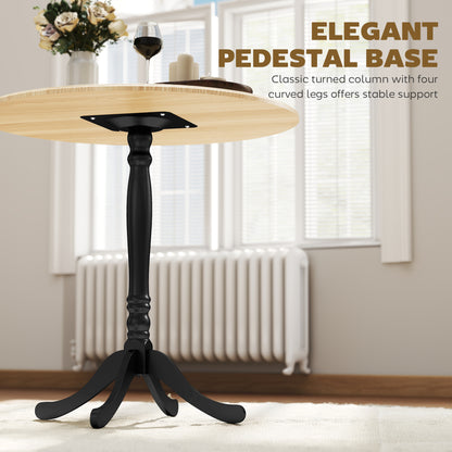 Table de salle à manger ronde à piédestal 80 cm