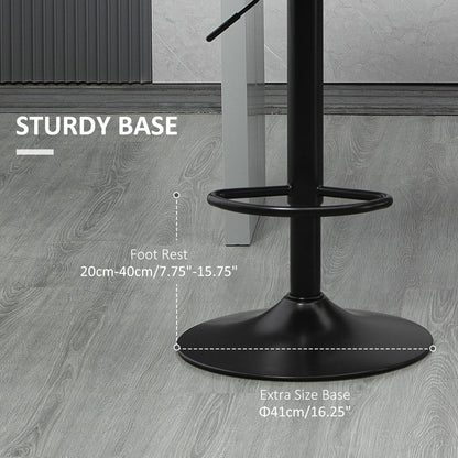 Tabourets de bar pivotants réglables avec appuie-bras et repose-pieds