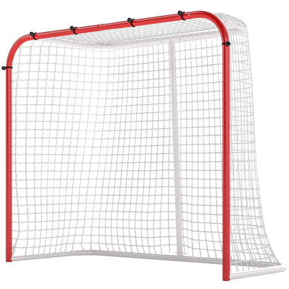 Filet de hockey d'entraînement extérieur en acier 176,5 x 68 x 122,5 cm