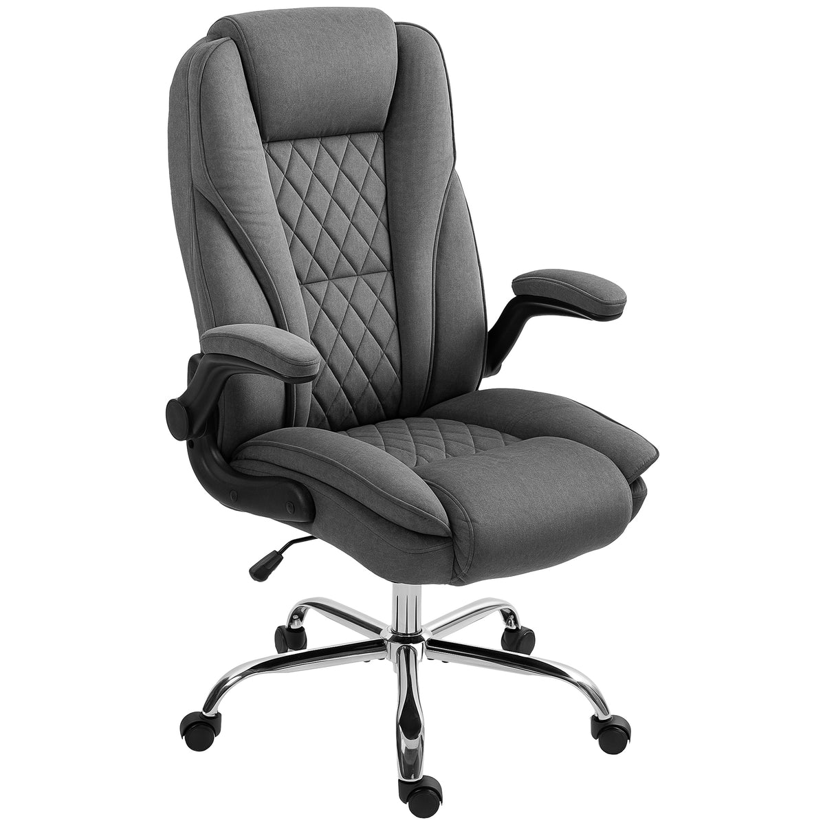Chaise de bureau ergonomique en velours capitonné