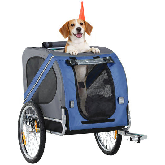 Remorque vélo pour chien avec 3 entrées