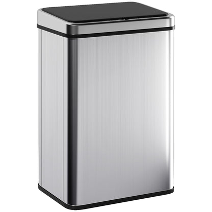 Poubelle automatique sans contact 40 L acier inoxydable