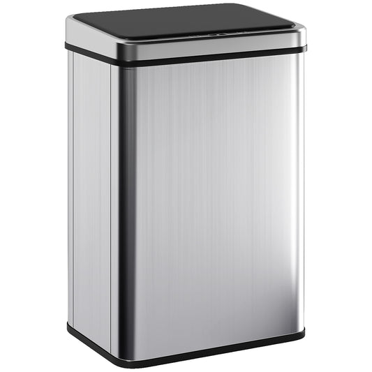 Poubelle automatique sans contact 40 L acier inoxydable