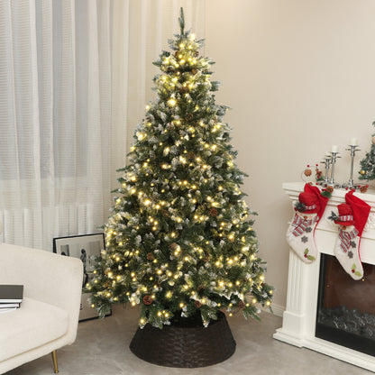 Sapin de Noël artificiel prééclairé DEL double couleur 6 pi