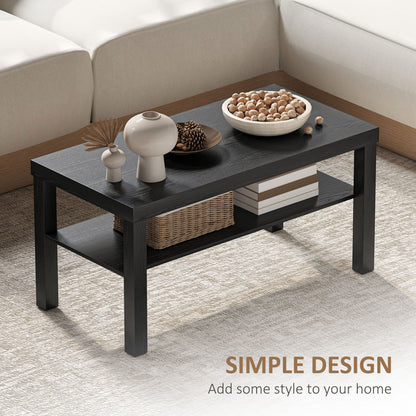 Table basse à deux niveaux en bois d'ingénierie