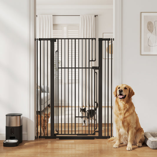 Barrière pour chien 53.1 po avec porte chat