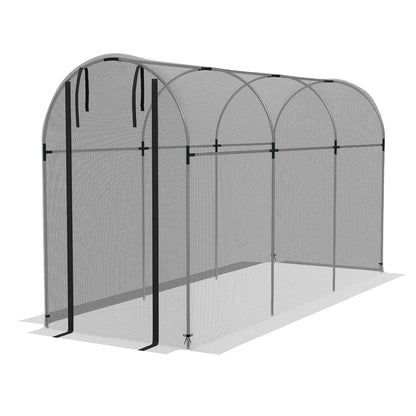 Cage de protection pour cultures avec porte zippée 122 x 244 cm