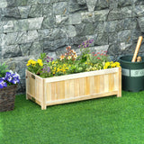 Bac de jardinage surélevé pliable en bois