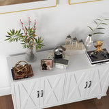 Buffet de cuisine portes de grange